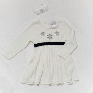 Beautiful Holiday Snowflake Dress 12 Months